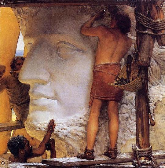 Sir Lawrence Alma-Tadema,OM.RA,RWS Sculptors in Ancient Rome Germany oil painting art